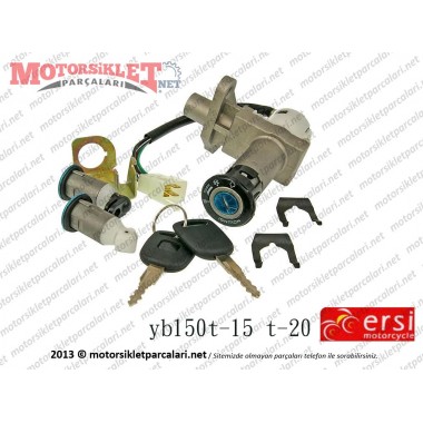 Ersi Motor YB150T-15 T-20 Kontak Kilit Seti